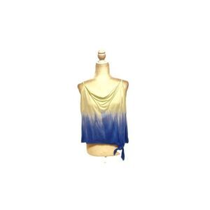 BLACK TAPE Womens Blue Stretch Spaghetti Strap Cami Top L